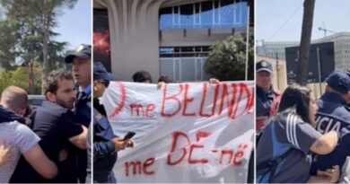 “O me Belindën, o me BE”, protestuesit pëplasen me policinë para Pallatit të Kongreseve
