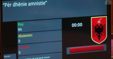 Kuvendi miraton me 84 vota projektligjin për dhënien e amnistisë penale