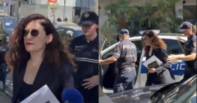 Ish-kreu i SHISH mbërrin në ambientet e GJKKO, reagon për herë të parë Vlora Hyseni