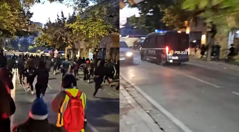 Kaos në Tiranë, policia ndjek me makina protestuesit në rrugët e kryeqytetit
