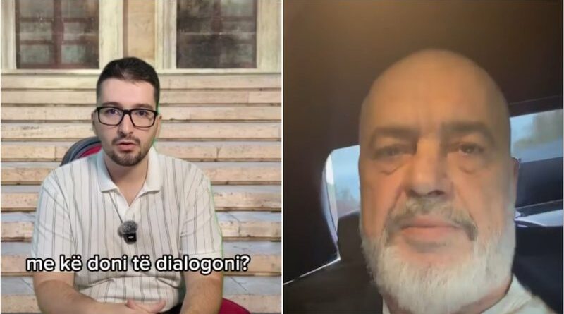 Rama publikon videon, u përgjigjet pyetjeve të studentit protestues: Gati të flasim ballë për ballë, dhuna është armike e lirisë Rama publikon videon, u përgjigjet pyetjeve të studentit protestues: Gati të flasim ballë për ballë, dhuna është armike e lirisë